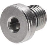 AMF 908G - Threaded plug with soft seal