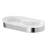LINDO porte-savon verre transparent - Accessoires sanitaires