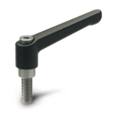GN 300.1 STUD - Adjustable handles with threaded screw