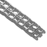 Stainless steel roller chains standard with straight plates duplex DIN 8187