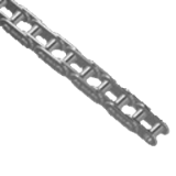 Stainless steel roller chains standard with straight plates simplex DIN 8187