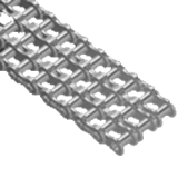Stainless steel roller chains standard triplex DIN 8187