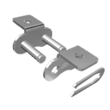 Spinki łańcuchowe standardowe z zabierakiem K1 jednorzędowe DIN 8187