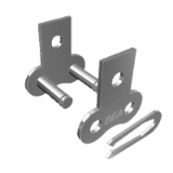Spinki łańcuchowe standardowe z zabierakiem MK1 jednorzędowe DIN 8187