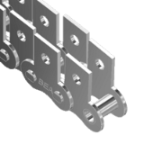 Łańcuchy rolkowe standardowe z zabierakiem  MK1/01 jednorzędowe DIN 8187