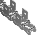 Łańcuchy rolkowe standardowe z zabierakiem  MK1/02 jednorzędowe DIN 8187