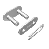 Spinki łańcuchowe standardowe z prostymi płytkami jednorzędowe  DIN 8187