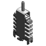 CFX12 | Mehrfach-Bügelschellen, universelle Zugentlastung - Einzelteile, Doppelwannen | Maximale Leitungsdurchmesser
