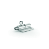 1614312 - Springloaded bolt with locking system in aluminium