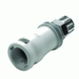 NS2D200412 - 1/4 PTF Valved In-Line Coupling Insert
