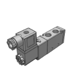 BM520 - 5/2, 5/3 Way pilot solenoid valve 22mm width