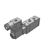 PU520A - 5/2 Way external pilot solenoid valve