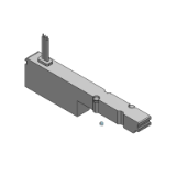 SS0700-3C - Placa ciega con salida: Base para montaje en bloque compacta y delgada