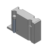 SS0700-10A-5 - Mehrfachanschlussplatte in Flanschversion mit externer Verdrahtung: Blindplatteneinheit