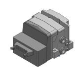 SS0750-J-BASE - Base apilable para montaje de bloque de tipo Plug-in: Cable plano Compatible con el sistema de cableado del PC
