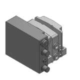 SS0750-S-BASE - Base apilable para montaje de bloque de tipo Plug-in: Sistema de transmisión en serie EX260 (para salida)