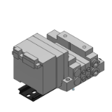 SS5V1-EX120_16 - Cassette Base: EX120 Integrated-type (For Output) Serial Transmission System