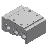 SS5X5-41 - Electrodistributeur 5/2/Barrette/Monté sur embase/Câblage individuel/Compact