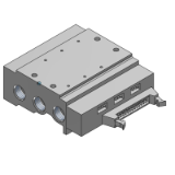 SS5X5-41P - Electrodistributeur 5/2/Barrette/Monté sur embase/Câble plat/Compact