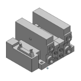 VV5Q21-G - Montaje en placa base / Bloque tipo plug-in: Cable plano con caja de terminales