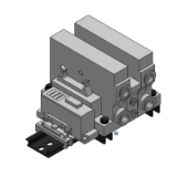 VV5Q21-SB - Manifold plug-lead montato su base: Per sistema di trasmissione seriale di tipo gateway EX510