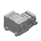 VQC1000-T - Montaje en placa base / Unidad tipo plug-in: Caja de terminal de bornas