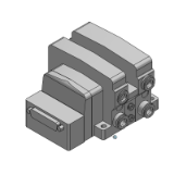 VQC2000-F - Mehrfachanschlussplatte mit interner Verdrahtung, Flanschversion: D-Sub-Stecker