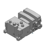 VQC2000-S - Base Mounted Plug-in Unit: Serial Transmission (Fieldbus System):EX600 Integrated Type (I/O)