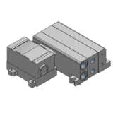VV5QC51-T-BASE - Manifold plug-in montato su base: box morsettiera / base