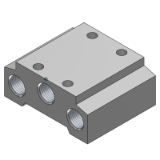 VV5QZ-2-C - Electroválvula de 5 vías / Montaje individual / Kit de conectores
