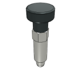 22120 (simple finish, with knob, without locking) - Index Plungers (Steel, SUS303)