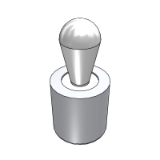 22150 (smooth, POM pin) - 側向式定位柱 (嵌入型 鋁)