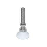 LPST - "LEVEL-IT"™ Leveling Mounts, Stainless Steel Threaded Stud Type, Type D3, Molded Delrin® plastic base, Inch