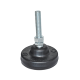 PM 500 - "PolyMount"™ Leveling Mounts, Steel, Plastic Base, Threaded Stud Type, Type A, Without pad, Inch