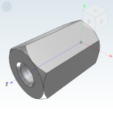 RBC06_16 - Hexagonal Strut - Female Thread Type at Both Ends - L Dimension Designated Type/L Dimension Thread Designated Type