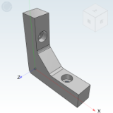 ZGB51_57 - Reinforcing rib Right angle Countersunk hole/counterbore thread type