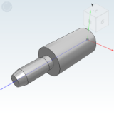 YCR21_38 - Locating pin small head taper angle round type · P size specified type