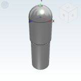 YFB11_79 - Locating pin large head spherical type standard type · P size designated type