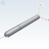 YHJ81_84 - High hardness stainless steel positioning pins, small head, small diameter, stepped type