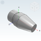 YPN01_33 - Positioning pin head resin type large head cone angle type