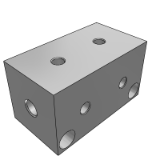 kaf12 - Connection block for air pressure ?¡è L shape ?¡è End face does not penetrate ?¡è Screw diameter selection type