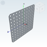 BLL06_15 - Perforated metal mesh plate Square type Frameless type, round hole parallel type/waist hole type