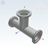 BLQ17 - Vacuum pipe fittings/Clamp tee