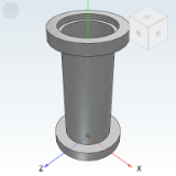 BLQ33 - Vacuum pipe fittings / straight-through piping / ISO standard