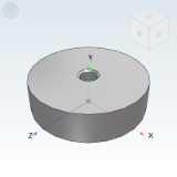 BMQ31 - Coated Magnet  Disc Type  Internal Thread Type