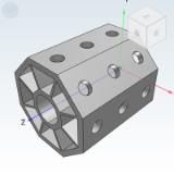 BWL01_02 - Octagon grab accessories/Aluminum Octagon/Aluminum hollow octagon tube