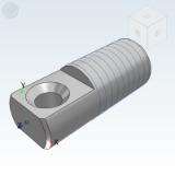 FFE01_11 - Tension spring strut with flat square full tooth profile