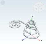 YUEB - Battery Spring, spiral type for both poles