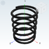 YWFH - Heat-resistant compression spring Allowable displacement L×60%