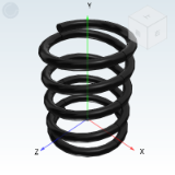 YWMH - Heat-resistant compression spring Allowable displacement L×40%